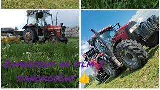 CASE Maxum 140🚜/ MTZ 82🚜/ MF 255🚜/ belowanie zbieranie i owijanie 🔥🌽