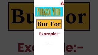 #44 "But For" || Phrasal Verb | Meaning | Examples | Tricks | Ashwin Sir #butfor #but_for