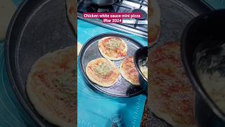 mini pizza🥰chicken white sauce pizza#ram#ramzan2024#trending #shorts#sarapositivelife#recipe#viral