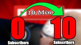 How to get first 10 Subscribers on YouTube | FAST