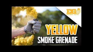 TWIN VENT Yellow Smoke Grenade - Smoke Bomb - Smoke Effect