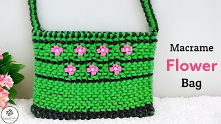 EASY MACRAME BAG TUTORIAL | TAS TALI KUR TERBARU | TORBA Z MAKRAMY