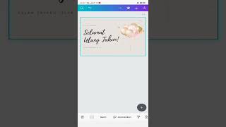 Membuat kartu ucapan ulang tahun dari aplikasi canva. #tutorial #canvatutorial