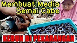 TANAM CABE DI PEKARANGAN! #Part1 - Membuat Media Semai.