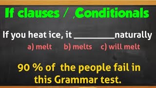 " If " Clauses, Conditional sentences, Zero, first, second and third types of sentences