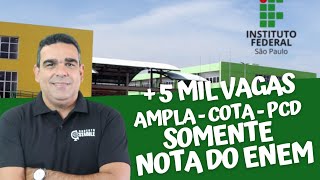 OPORTUNIDADE!! VESTIBULAR COM MAIS DE 5 MIL VAGAS  PARA AMPLA, COTA E PCD, SOMENTE A NOTA DO ENEM!!