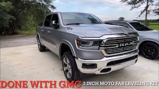 2022 Ram 1500 3” Moto fab leveling kit