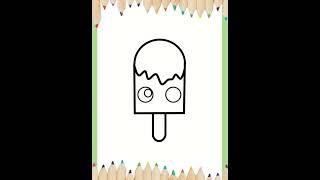 #shorts How to draw 🍨 ICE CREAM 🍨Step By Step |Draw Cute Inspiration #cute #draw #ytshorts #youtuber