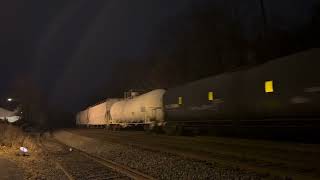 CSX 7201 CM44AC leads CSX M410 with a ok crew at Piscataway with a nice K5LA