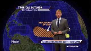 Tropical storm development possible in central Atlantic this week