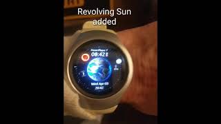 Animation Earth watch face now interactive.....