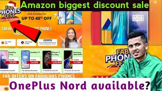 Amazon Fab Phone fest sale🔥[2020] || Amazon biggest discount sale, oneplus nord 5G available or not