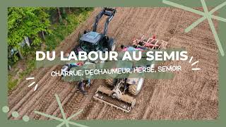 Du labour au semis des maïs 2023 : Charrue, dechaumeur, herse et semoir