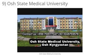 Osh State Medical University Admissions are Opened in Kyrgyzstan #mbbs#medical#md