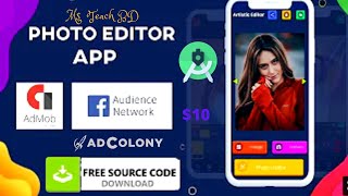 How to make Photo Editor App | Photo Editor Android App complete Source Code Android Studio |