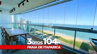 Apartamento FRENTE MAR no Ed. Mirante do Mar na Praia de Itaparica - Vila Velha, ES