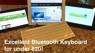 Review of Inateck® Mini Bluetooth 3.0 Wireless Keyboard for iPad, Android Tablets & Smartphones!