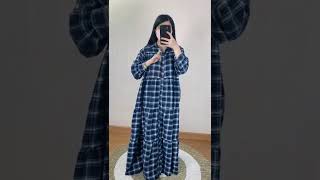 UK Gamis Flannel Rample Anita 2 Warna