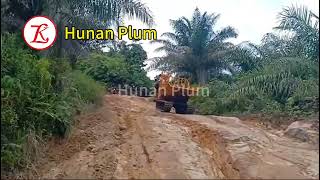 Test the climbing ability of 5 ton crawler dumper at hilly area.