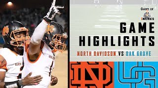 North Davidson vs. Oak Grove Playoffs RD 1 Highlights | Triad HS FB