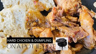 Hard Chicken & Dumpling l On A Potjie Pot l Open Fire