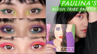 Blush Tribe Paulina Palette - 3 Looks + My Thoughts / USING ALL MY PALETTES SERIES