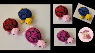 بالكروشيه طريقه عمل سلحفاه / اميجرومى سلحفاه/ how to crochet turtle amigurumi