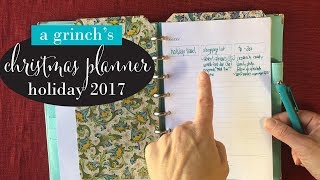 Minimalist Christmas planner 2017, Martha Stewart junior discbound Notebook as holiday planner