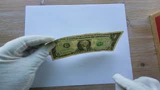 Check your wallet!!  Selling for $300 - $2200, rare $1 dollar bill with a fancy serial number.