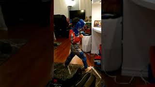 four-year-old (Em) Optimus prime dancing to transformers