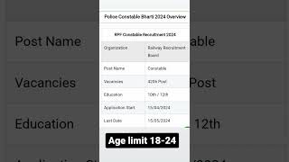 RPF Constable  Protection #vacancy #railway #protection #shortfeed #trending #viralvideo #ytshorts