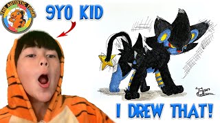 9yo Autistic Savant Draws - Luxray | Pokemon