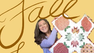 Fall Lane Table Topper from the @opengatequilts6867 subscription box