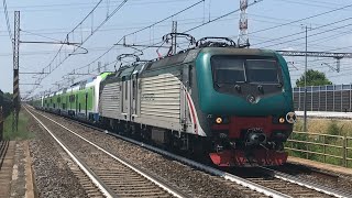 NCL Firenze Castello-Bologna San Donato E464 237+294 TN + ETR 521 S1 033 TN+034 TN ad Anzola Emilia