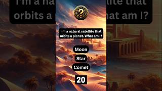 Natural Satellite Mystery: Can You Solve This Riddle? 🌑 #shorts #riddles #space #brainteasers