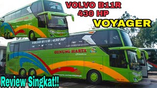 Review Singkat~ VOLVO PERTAMA MILIK GH - PO.GUNUNG HARTA -  JETBUS UHD3+ VOYAGER - VOLVO B11R