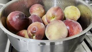 Simple Peach drink in hot summer