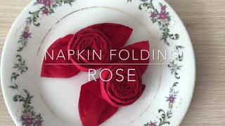 Napravite ružu od salvete/brzo i jednostavno| Make a ROSE from napkin/very easy