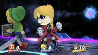 Toon Zelda And Toon Link Win