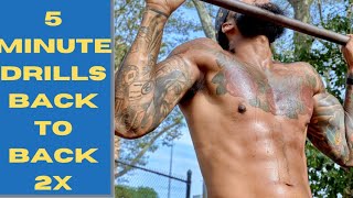 50 pull-ups 100 pushups under 5 min 2x