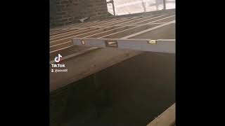 Timber work flat roof