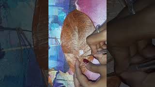 ||leaf cutting art||write name|| #shortvideo #karabi #leaf #viralvideo#viral#