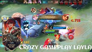 LAYLA VS WANWAN❗BUILD ONE SHOT ENEMY DELETE! EASY SAVAGE | build top 1 global Layla