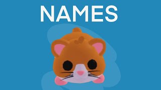 BEST NAMES FOR HAMSTER IN ADOPT ME ROBLOX!