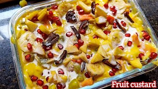 Iftar recipes 🌙-5 fruits custard / refreshing recipe/ delicious Desserts in  Minutes