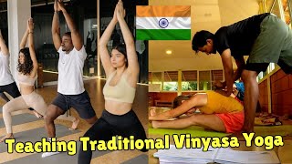 My First Traditional Yoga Teaching Session -  Yoga Teacher Training in 🇮🇳