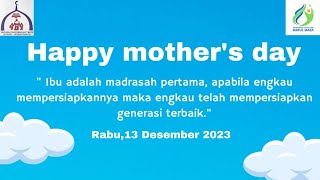 Hari Ibu RA Darul Maza 13 Desember 2023🌹💖