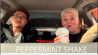 Chick-fil-a PEPPERMINT MILKSHAKE 🥤🔥 with my SON 🤗