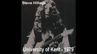 Steve Hillage - University of Kent 1979