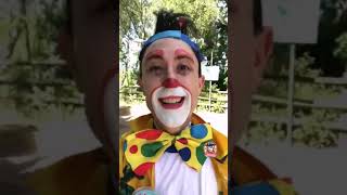 Milo The Clown For Minnie The Clown Parties Saying Hello Before a Party